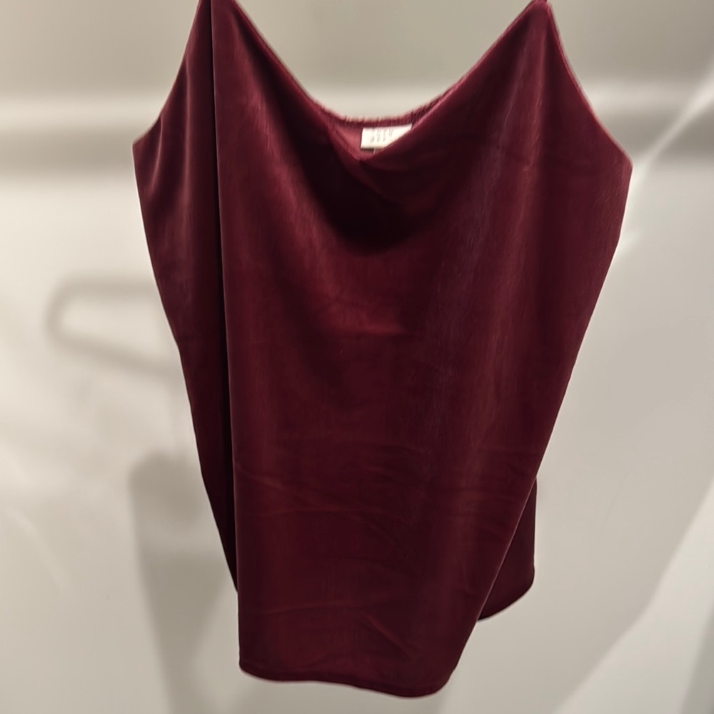 Elegant Burgundy Velvet shirt